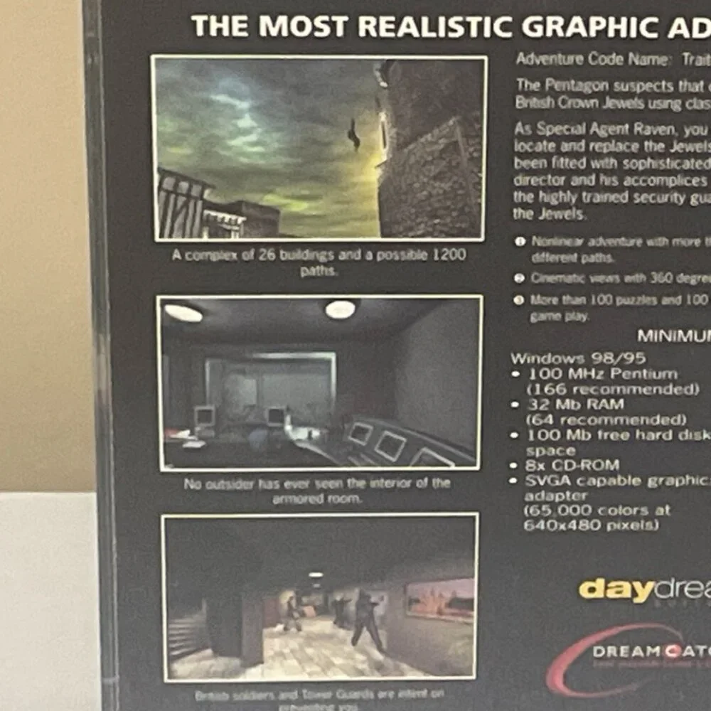 Traitors Gate (PC, 2000) Windows / Mac 4 Disc and instructions